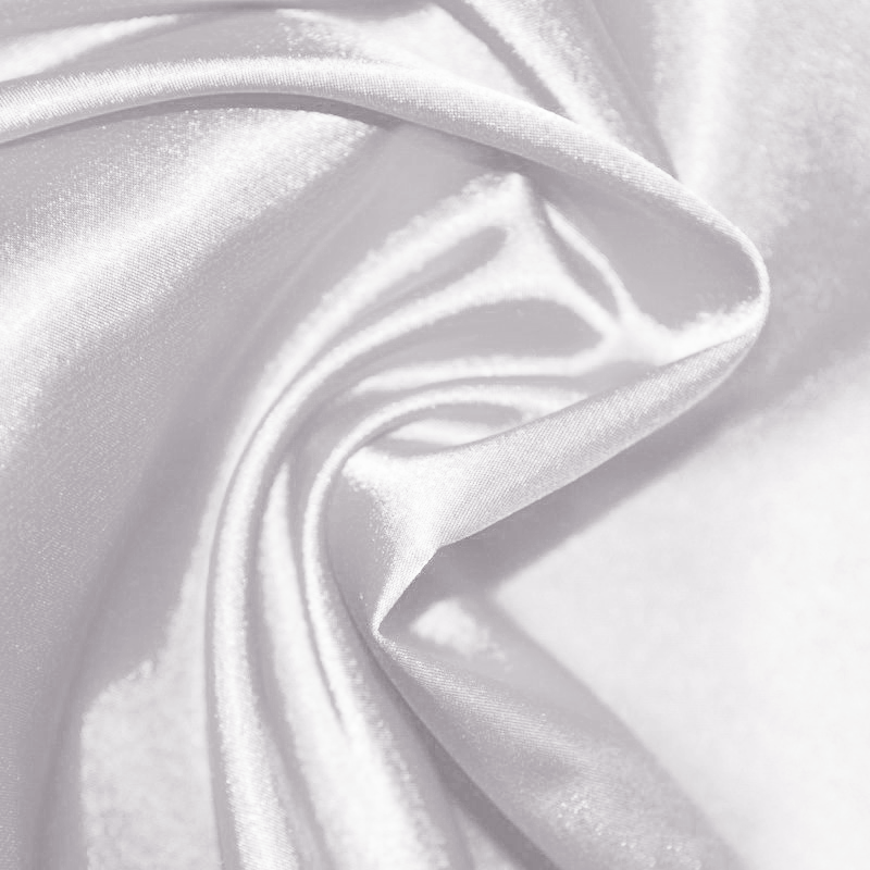 Satin de polyester élasthanne - Gris perle