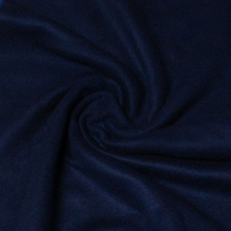 Écharpe bicolore - Bleu à frange