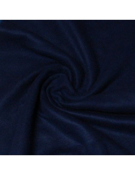 Écharpe bicolore - Bleu à frange