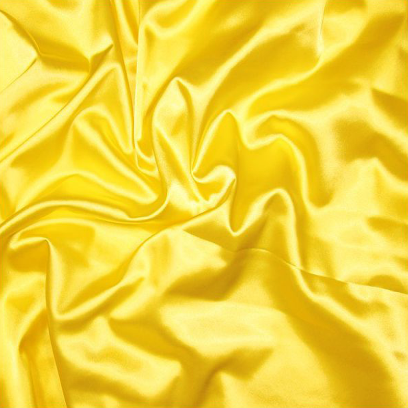 Satin de polyester élasthanne - Jaune