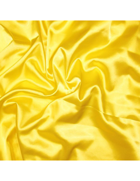 Satin de polyester élasthanne - Jaune