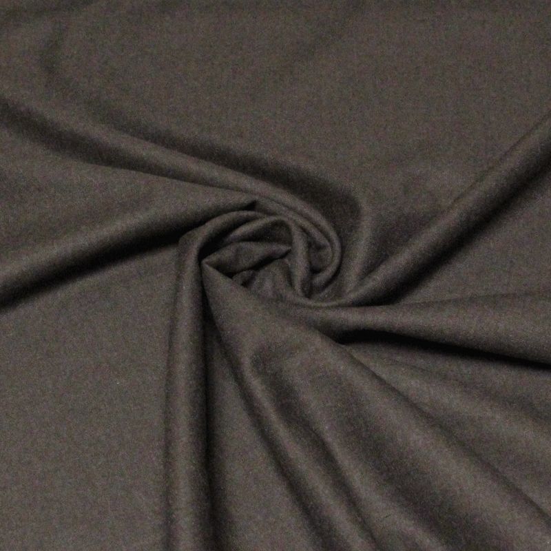Tissu tailleur gabardine laine & cachemire - Brun jaya (Coupon de 2.50 mètres)