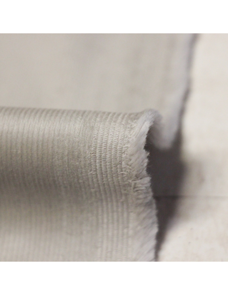 Velours côtelé milleraies - Gris clair