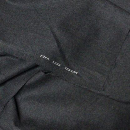 Flanelle 100% laine vierge - Gris (Coupon de 2.40 mètres)