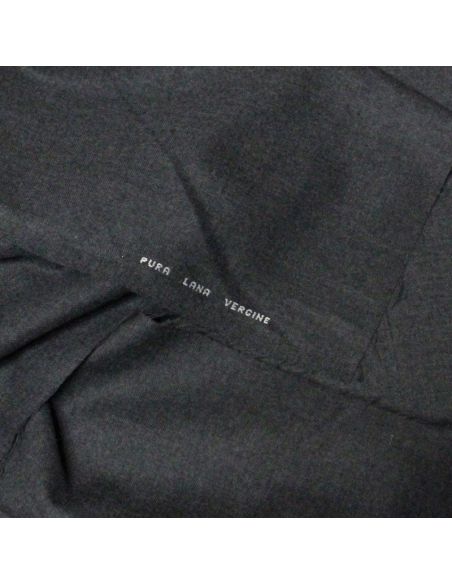 Flanelle 100% laine vierge - Gris (Coupon de 2.40 mètres)