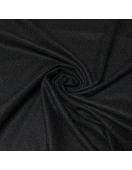 Flanelle 100% laine - Noir (Coupon de 3 mètres)
