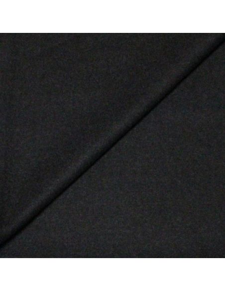 Flanelle 100% laine - Noir (Coupon de 3 mètres)