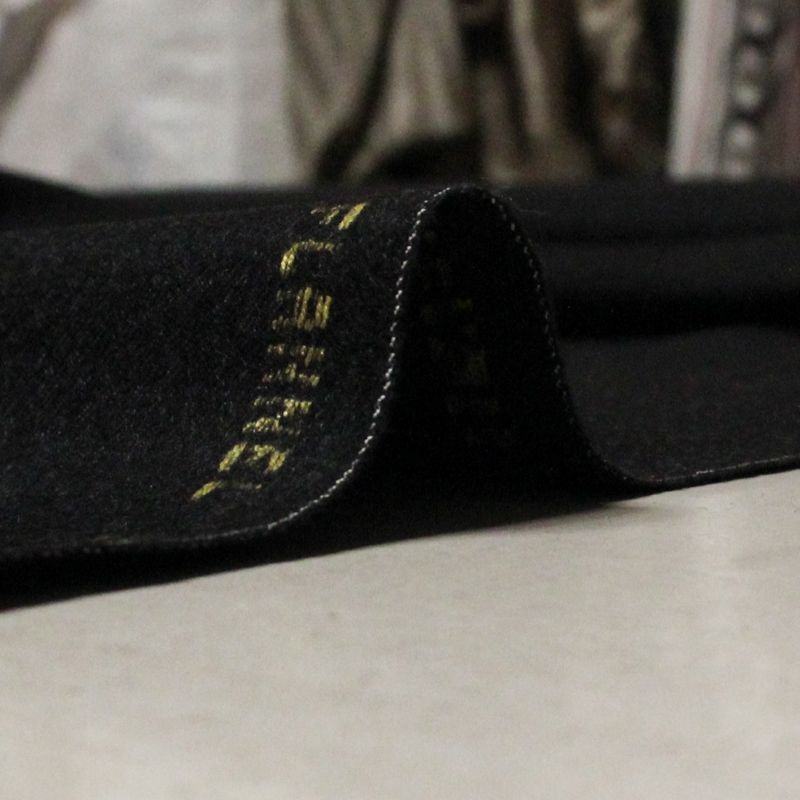 Flanelle 100% laine - Noir (Coupon de 3 mètres)