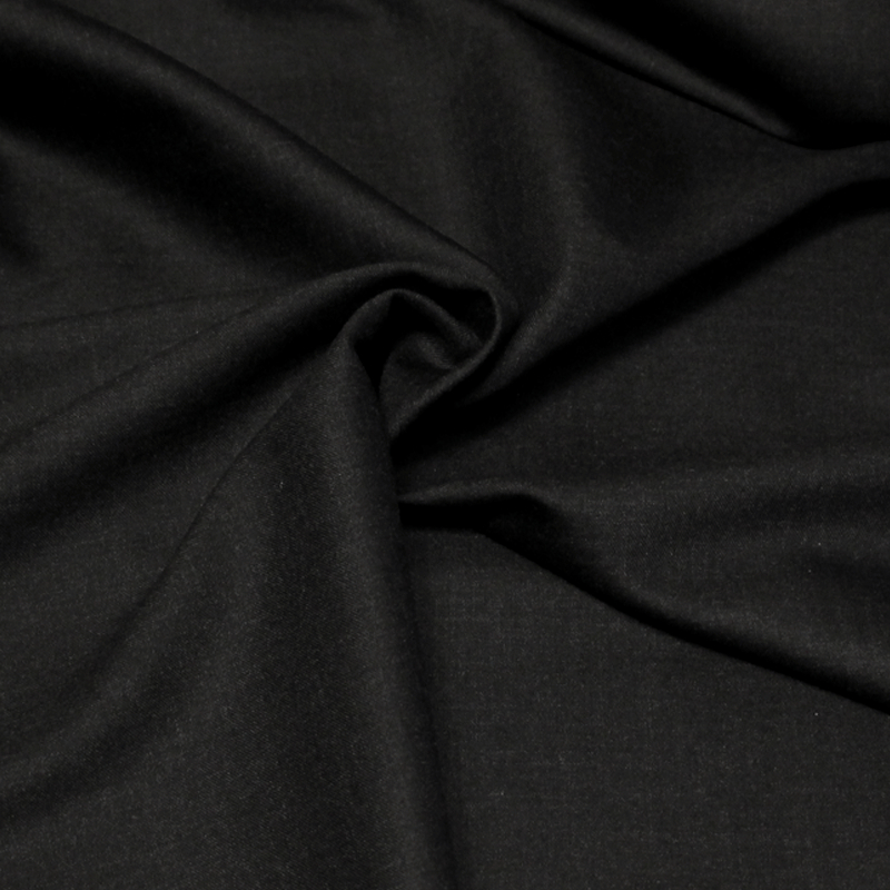 Tissu tailleur sergé 100% laine mérinos super 100's - Anthracite