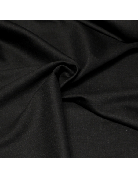 Tissu tailleur sergé 100% laine mérinos super 100's - Anthracite