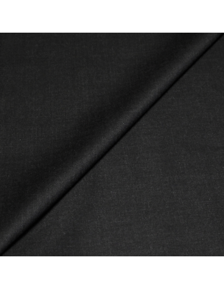Tissu tailleur sergé 100% laine mérinos super 100's - Anthracite