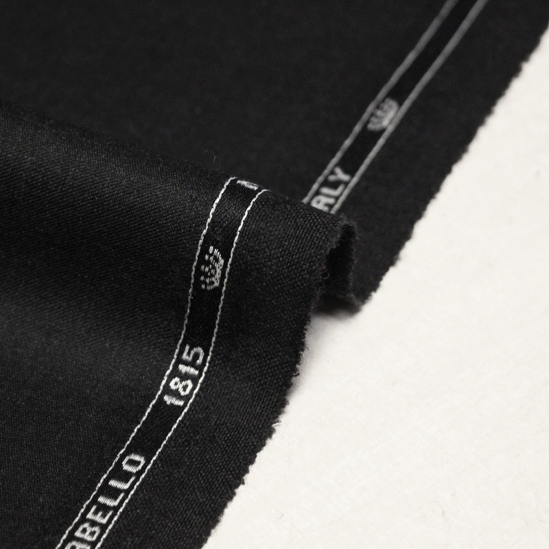 Tissu tailleur sergé 100% laine mérinos super 100's - Anthracite