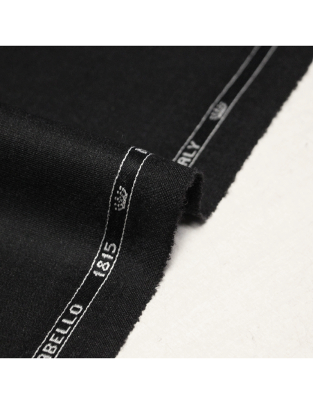 Tissu tailleur sergé 100% laine mérinos super 100's - Anthracite