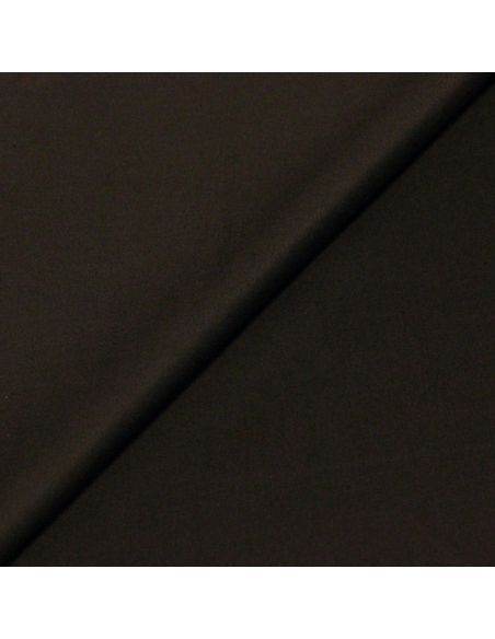 Satin coton & élasthanne - Brun