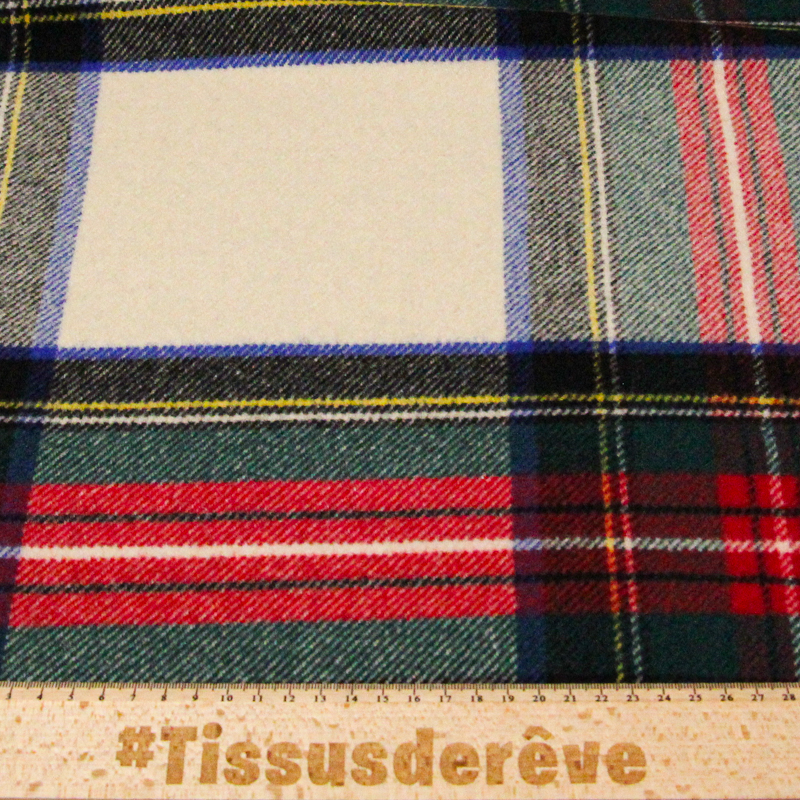 Sergé de laine - Carreaux