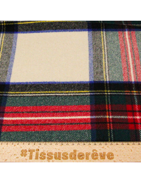 Sergé de laine - Carreaux