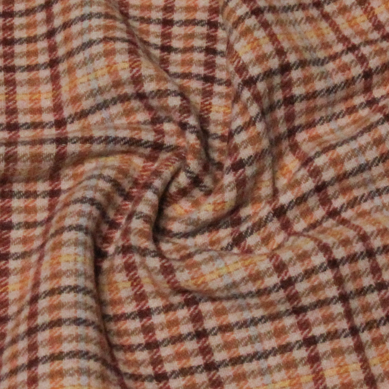 Écharpe à frange de laine - Ton rose