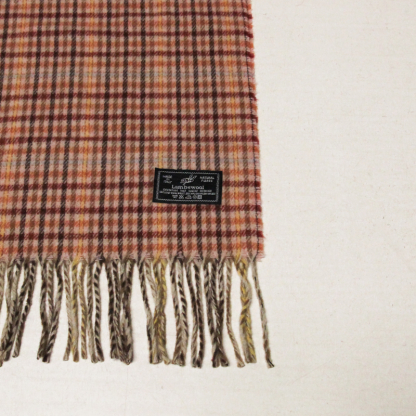 Écharpe à frange de laine - Ton rose 2