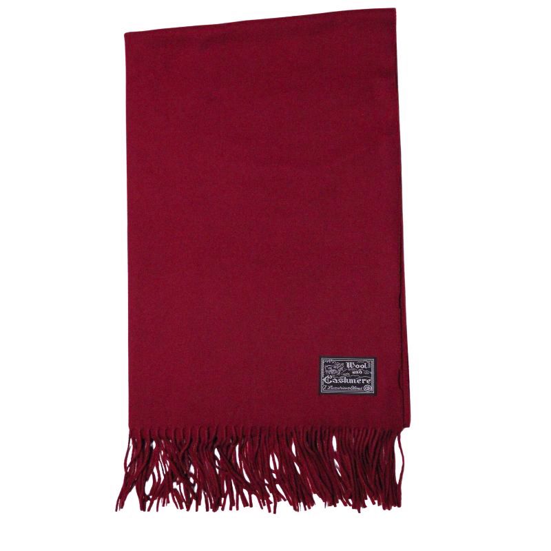 Écharpe de laine & cachemire - Bordeaux