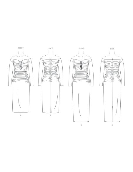 Patron Vogue 2063 B5 (36-44) - Robe Élégante