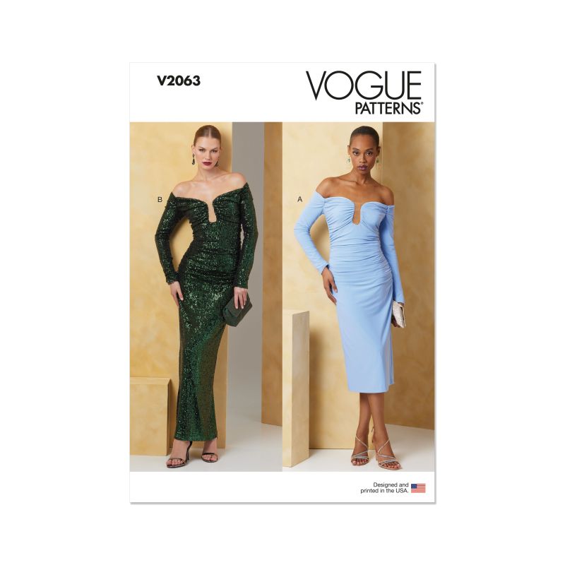 Patron Vogue 2063 B5 (36-44) - Robe Élégante