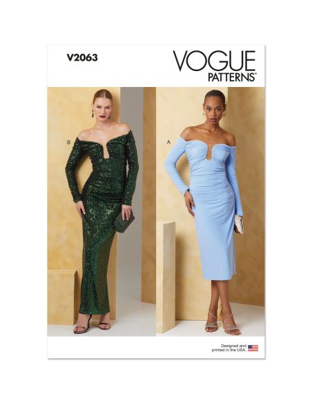 Patron Vogue 2063 B5 (36-44) - Robe Élégante