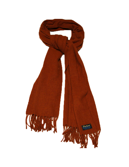 Étole en laine - Rouille