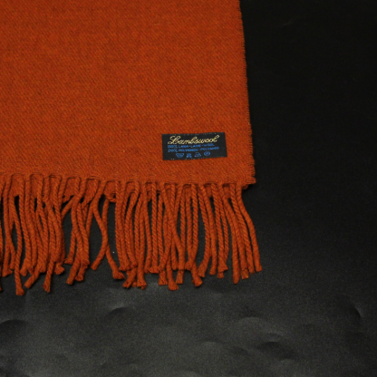 Étole en laine - Rouille 2