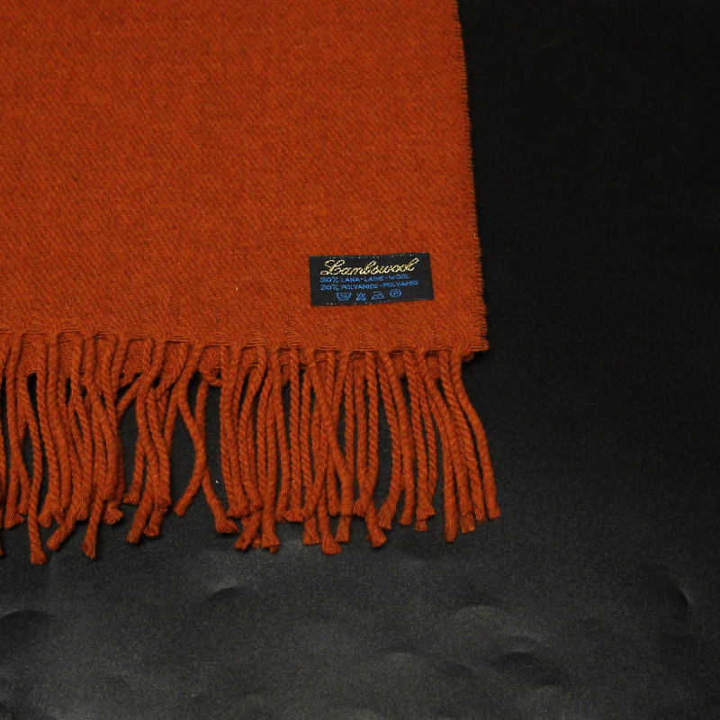 Étole en laine - Rouille