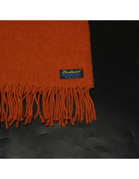 Étole en laine - Rouille