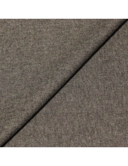 Tweed de laine léger - Marron