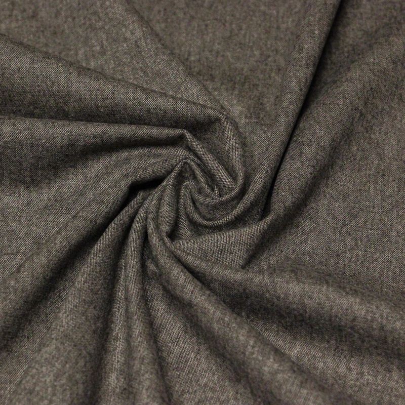 Tweed de laine léger - Marron