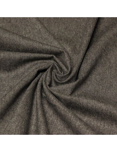 Tweed de laine léger - Marron