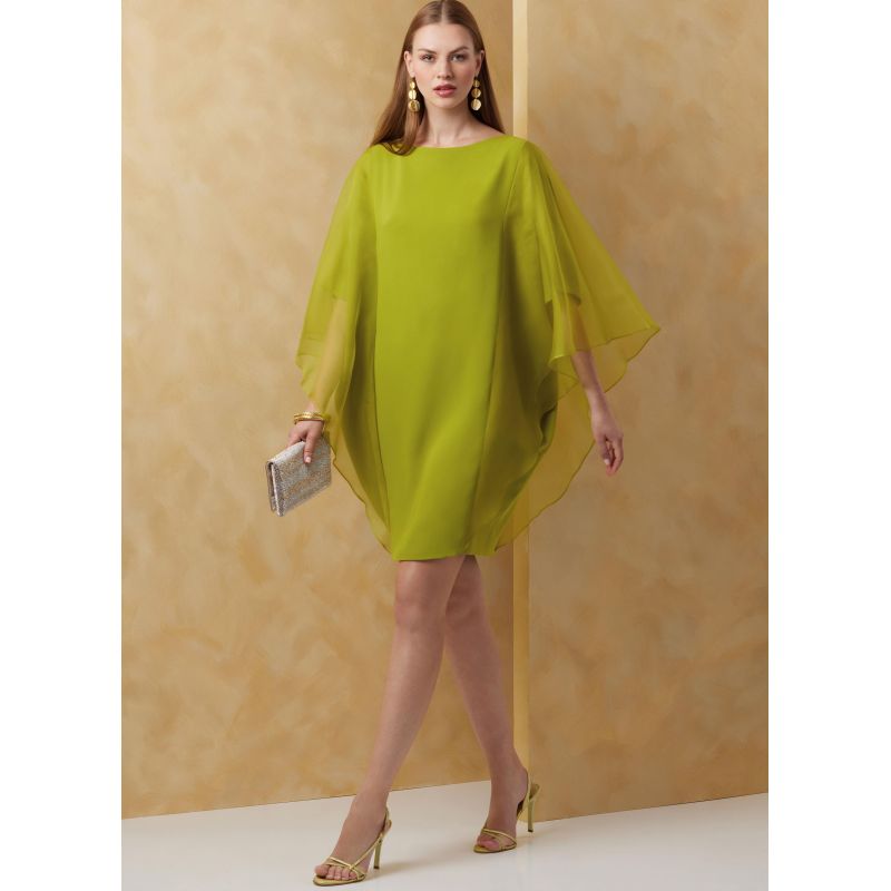 Patron Vogue 2065 B5 (36-44) - Robe colonne doublée avec bretelles en biais