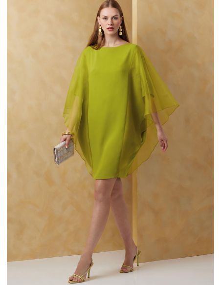 Patron Vogue 2065 B5 (36-44) - Robe colonne doublée avec bretelles en biais