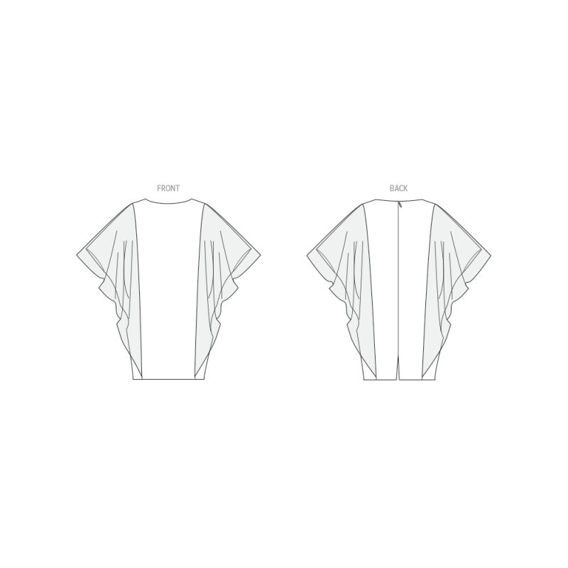 Patron Vogue 2065 B5 (36-44) - Robe colonne doublée avec bretelles en biais