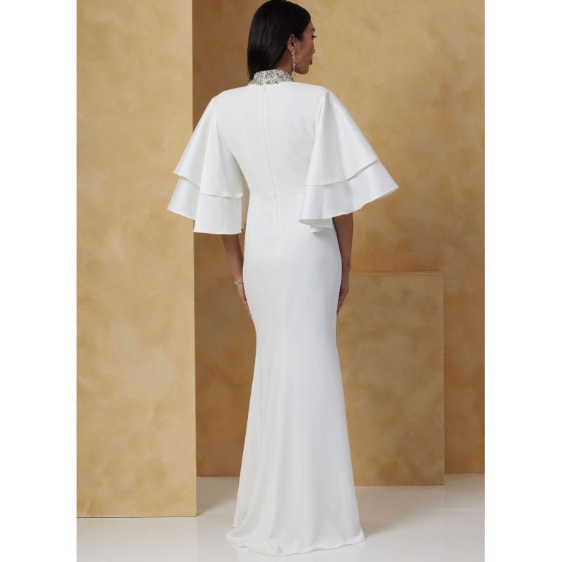 Patron Vogue 2066 H5 (34-42) - Robe sirène avec encolure en V profond