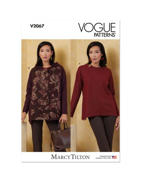 Patron Vogue 2067 - Haut et veste en maille pour femme