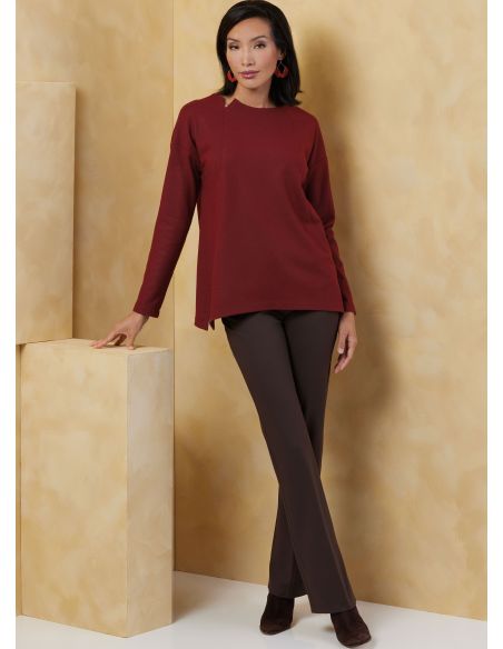 Patron Vogue 2067 - Haut et veste en maille pour femme