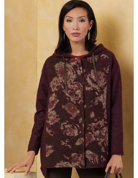 Patron Vogue 2067 - Haut et veste en maille pour femme