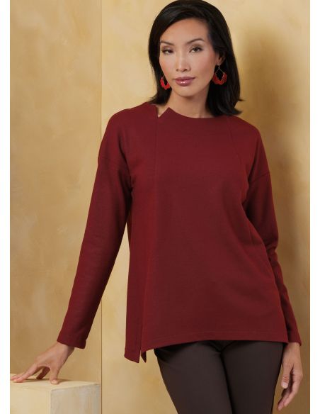 Patron Vogue 2067 - Haut et veste en maille pour femme