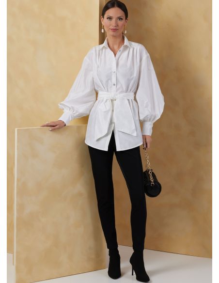 Patron Vogue 2068 B5 (36-44) - Hauts pour femme avec ceinture