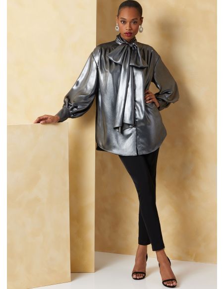 Patron Vogue 2068 B5 (36-44) - Hauts pour femme avec ceinture