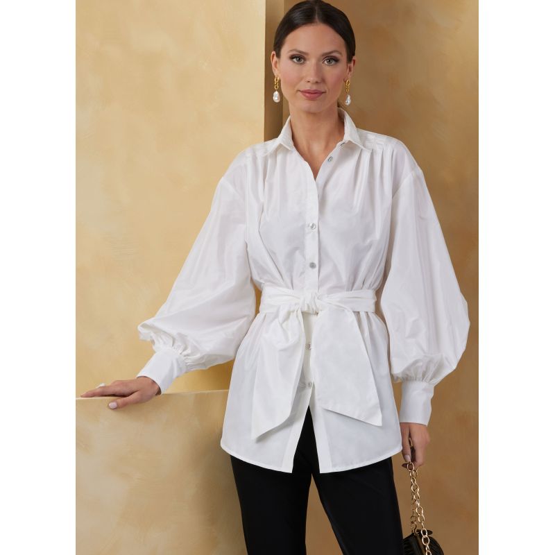 Patron Vogue 2068 B5 (36-44) - Hauts pour femme avec ceinture