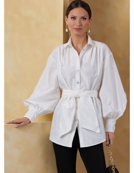 Patron Vogue 2068 B5 (36-44) - Hauts pour femme avec ceinture