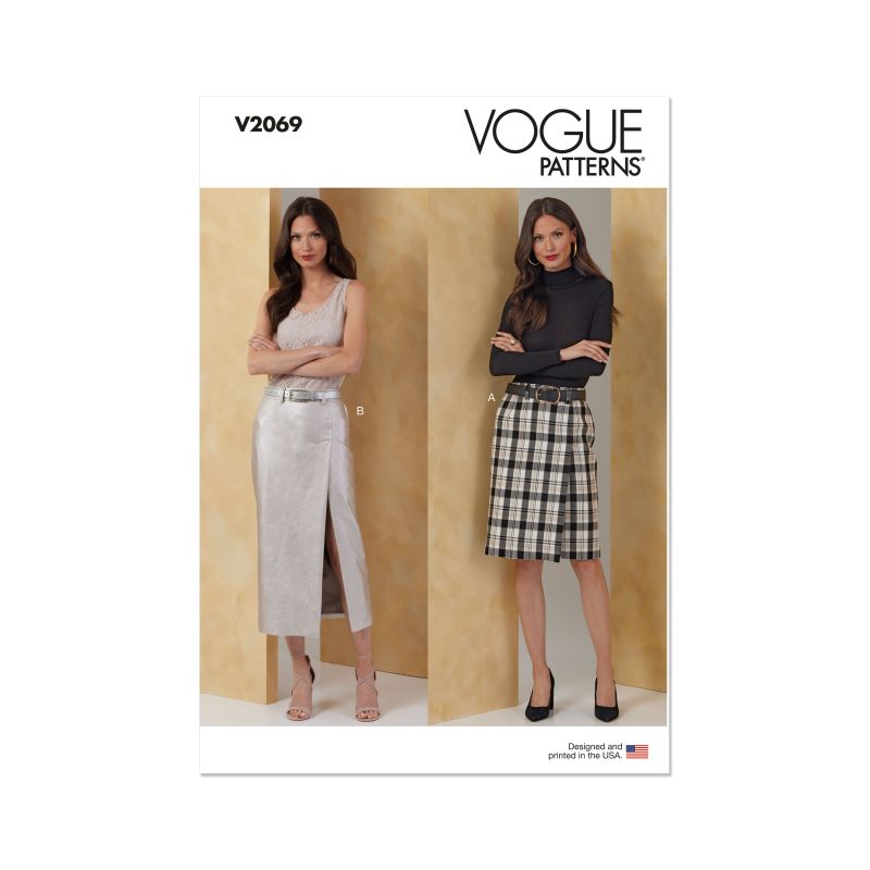 Patron Vogue 2069 Y5 (46-54) - Jupe droite pour femme