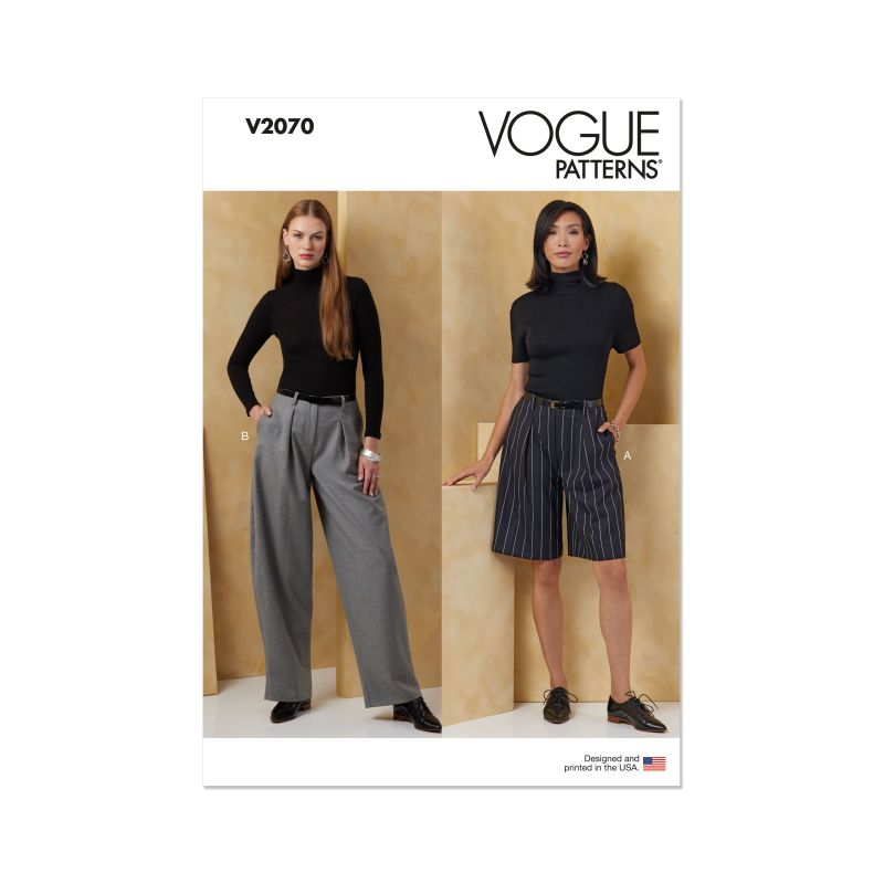 Patron Vogue 2070 B5 (36-44) - Shorts et pantalons pour femme
