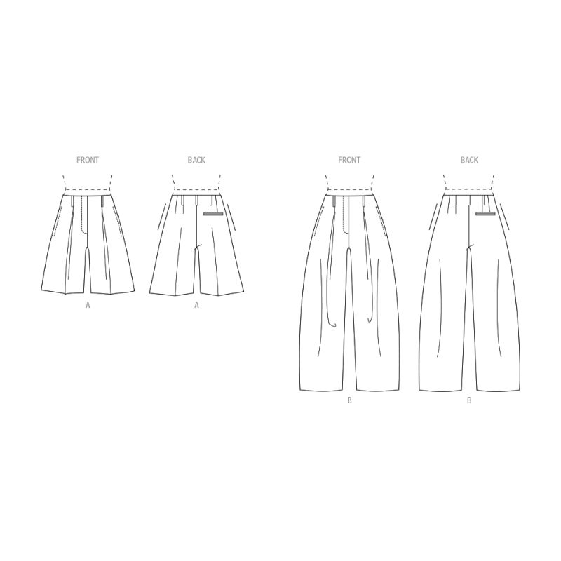 Patron Vogue 2070 B5 (36-44) - Shorts et pantalons pour femme
