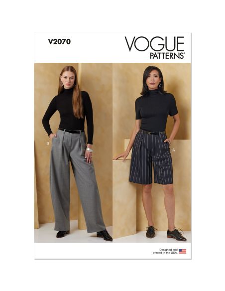 Patron Vogue 2070 B5 (36-44) - Shorts et pantalons pour femme