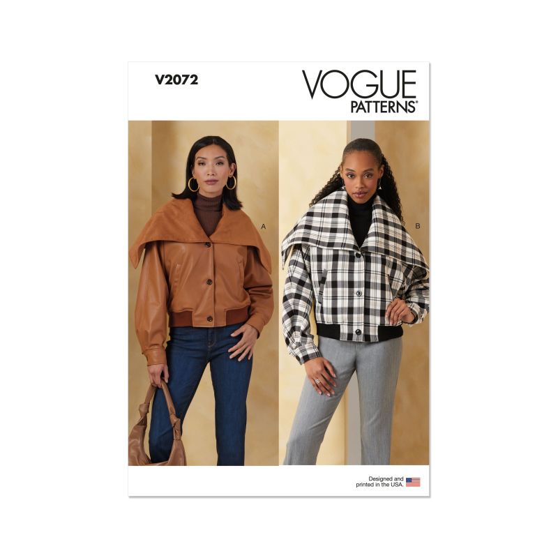 Patron Vogue 2072 - Veste bomber pour femme